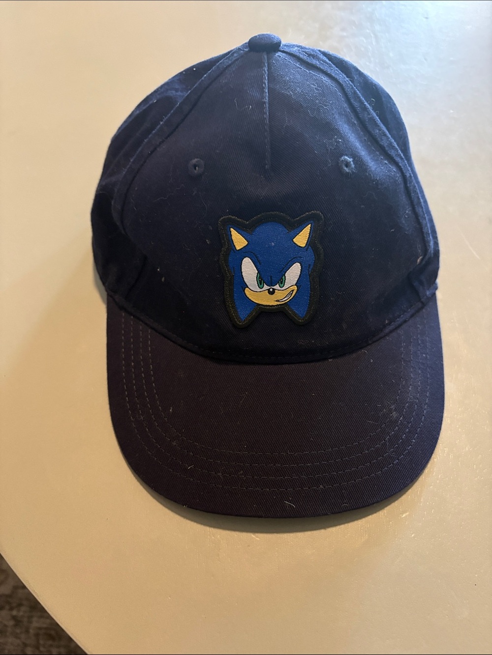 Navy Blue Sonic Patch Kids Baseball Cap
